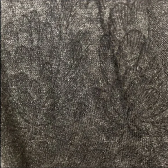 Gap cardigan. Gray with shadow pattern on fabric. Medium - Picture 5 of 8